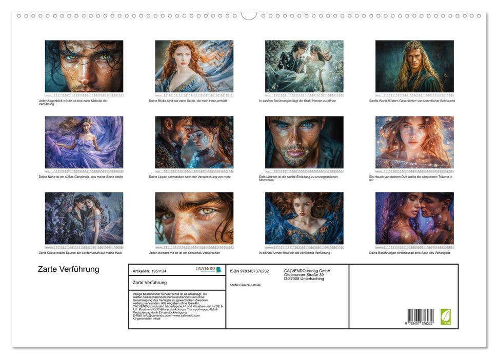 Zarte Verführung (CALVENDO Wandkalender 2026)