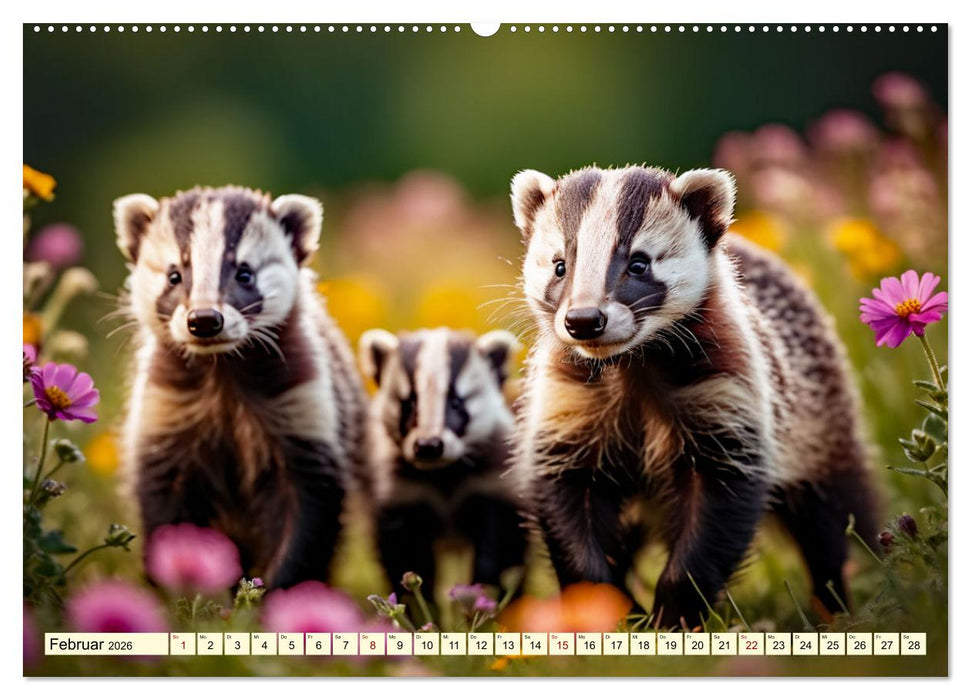 Die Familie der Marder (CALVENDO Wandkalender 2026)
