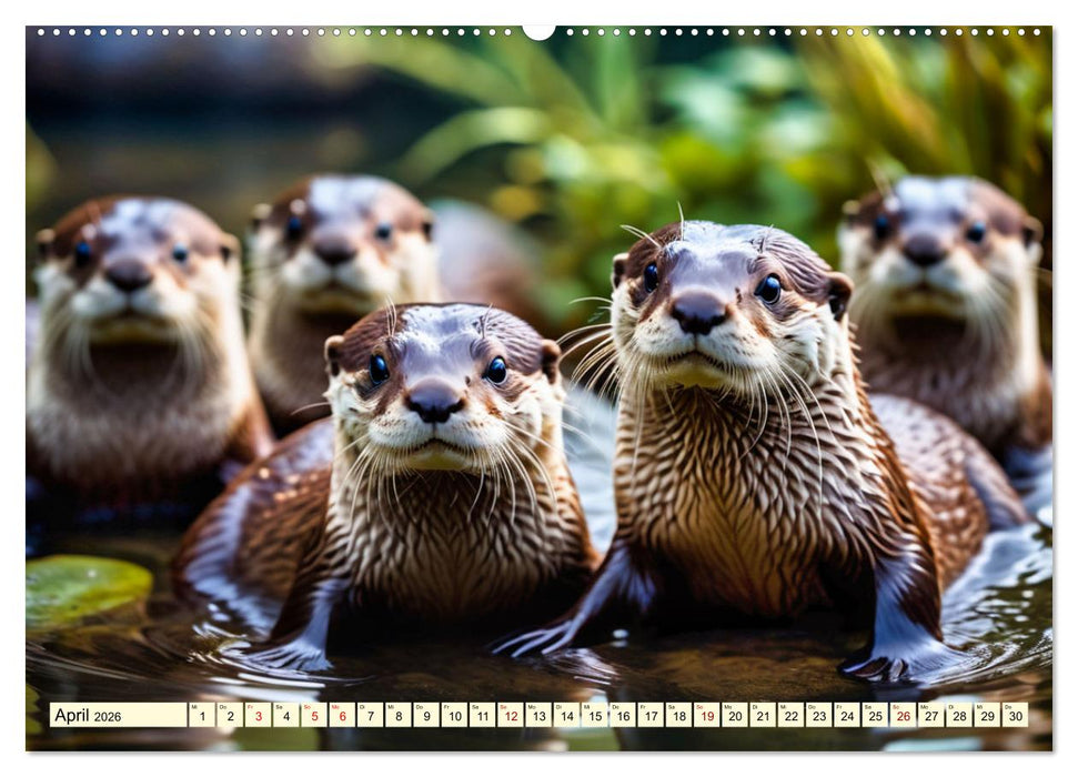 Die Familie der Marder (CALVENDO Wandkalender 2026)