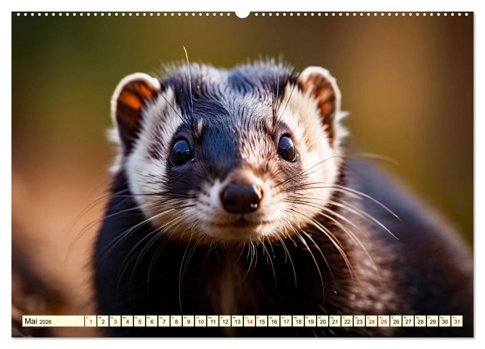 Die Familie der Marder (CALVENDO Wandkalender 2026)