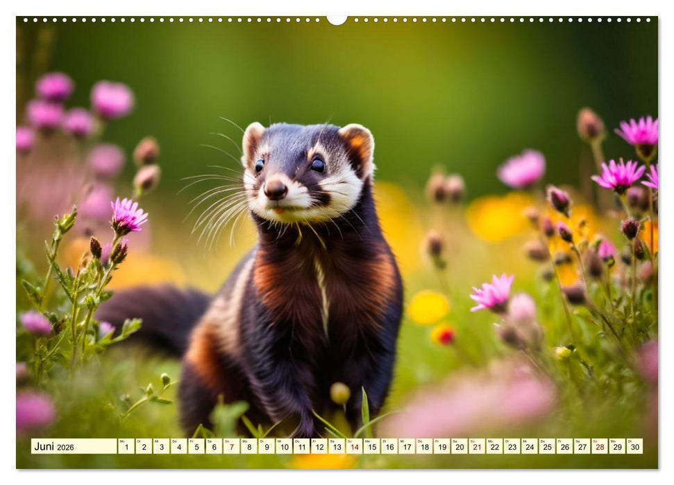 Die Familie der Marder (CALVENDO Wandkalender 2026)