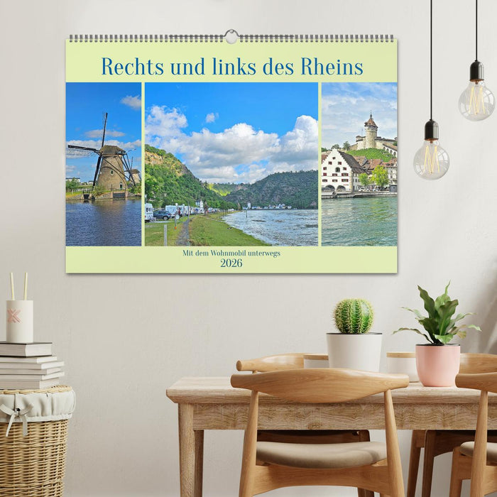 Rechts und links des Rheins. Mit dem Wohnmobil unterwegs. (CALVENDO Wandkalender 2026)