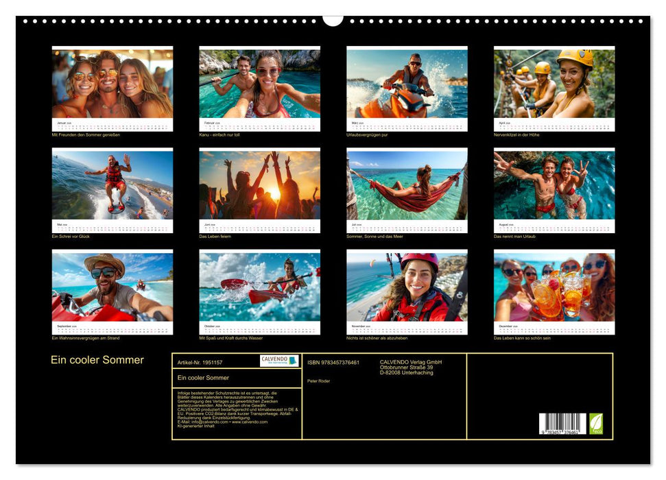 Ein cooler Sommer (CALVENDO Wandkalender 2026)