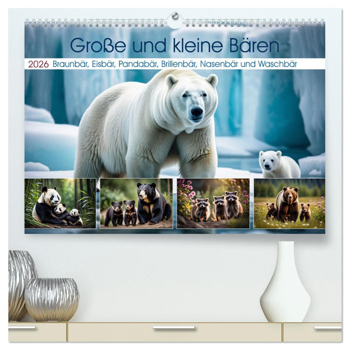 Große und kleine Bären (CALVENDO Premium Wandkalender 2026)