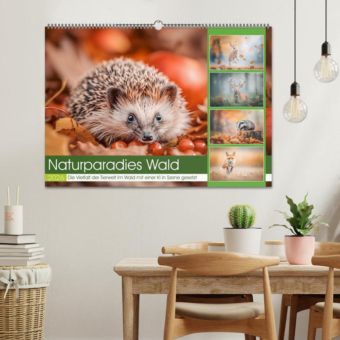 Naturparadies Wald (CALVENDO Wandkalender 2026)