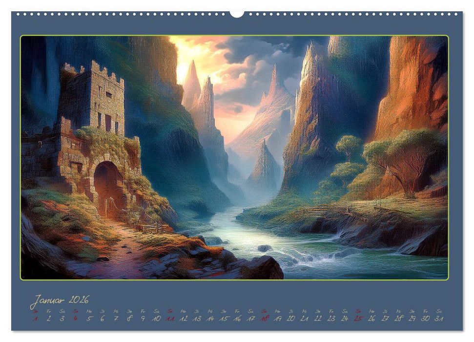 Landschaft romantisch gesehen (CALVENDO Wandkalender 2026)