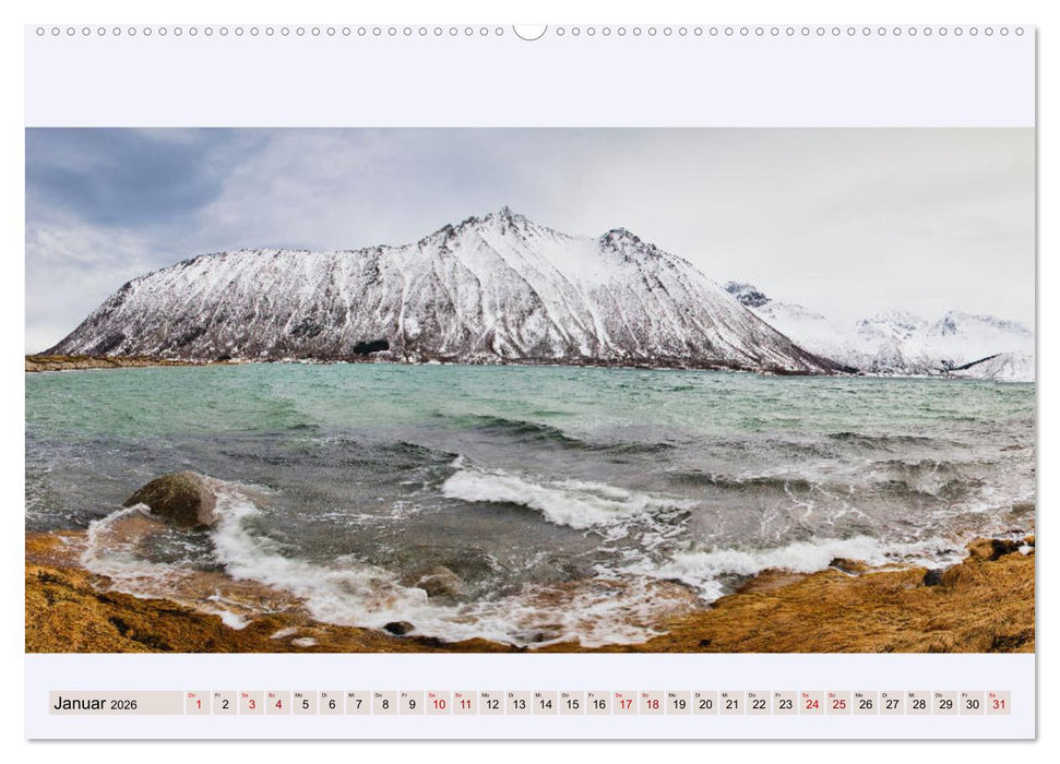 Norwegen Nordland Troms og Finnmark - Panoramen (CALVENDO Premium Wandkalender 2026)