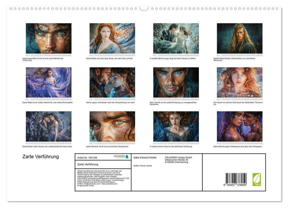 Zarte Verführung (CALVENDO Premium Wandkalender 2026)