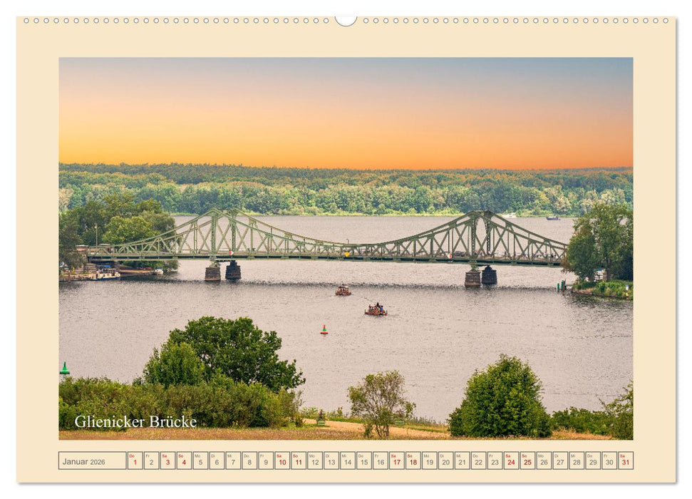 Potsdam - Schlösser, Parks und der Alte Fritz (CALVENDO Premium Wandkalender 2026)