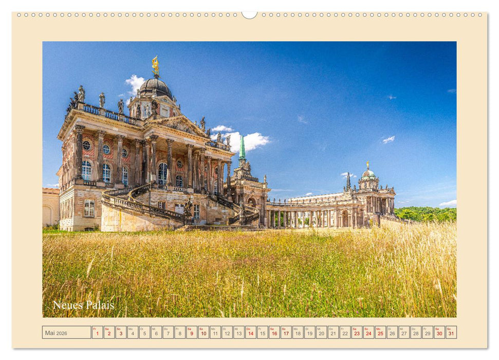 Potsdam - Schlösser, Parks und der Alte Fritz (CALVENDO Premium Wandkalender 2026)