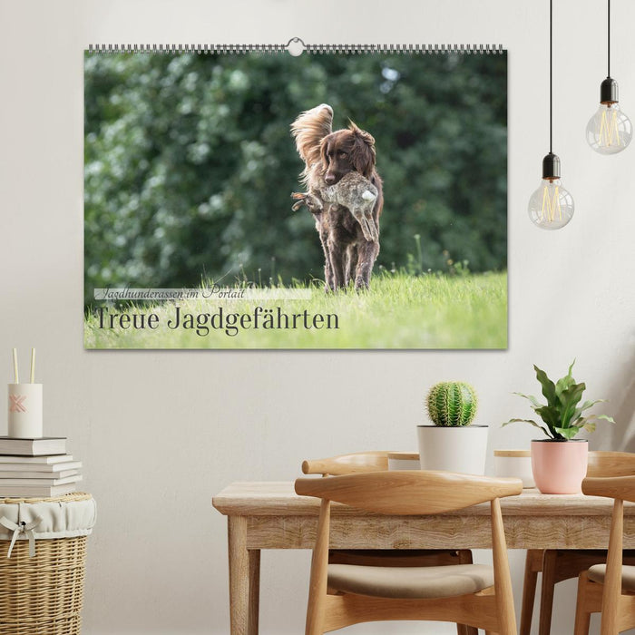 Treue Jagdgefährten - Jagdhunderassen im Portrait (CALVENDO Wandkalender 2026)
