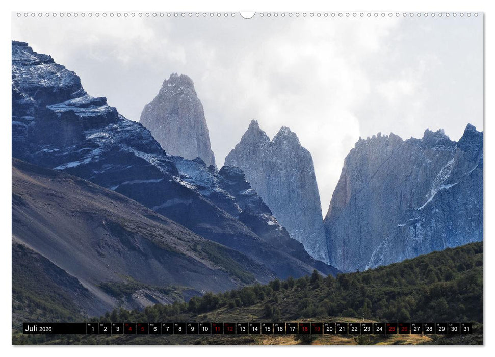 Patagonien mit Feuerland (CALVENDO Premium Wandkalender 2026)