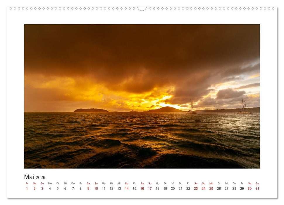 Karibische Segelträume (CALVENDO Wandkalender 2026)