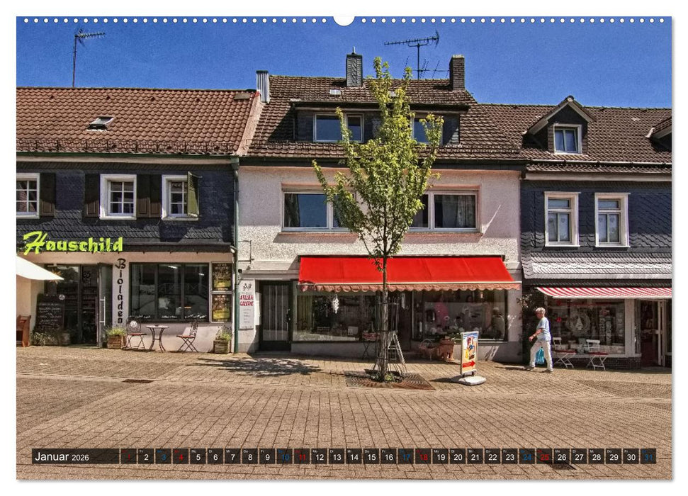 Stadtansichten Nümbrecht - Der Kurort im Oberbergischen Kreis (CALVENDO Wandkalender 2026)