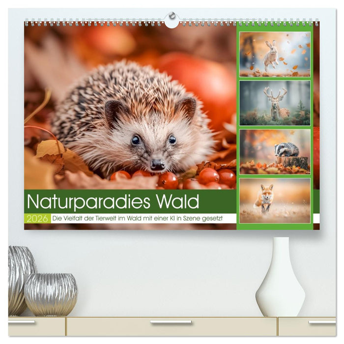 Naturparadies Wald (CALVENDO Premium Wandkalender 2026)