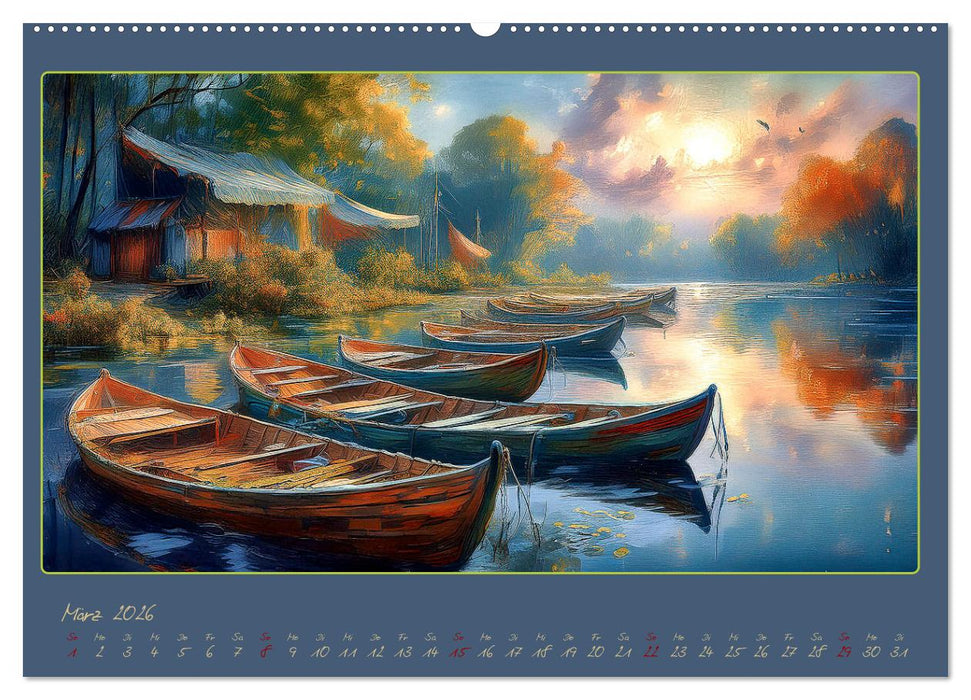 Landschaft romantisch gesehen (CALVENDO Premium Wandkalender 2026)