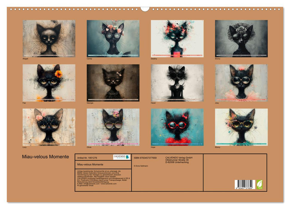 Miau-velous Momente (CALVENDO Wandkalender 2026)