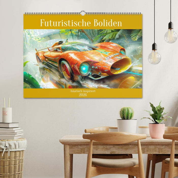 Futuristische Boliden - Asiatisch inspiriert (CALVENDO Wandkalender 2026)
