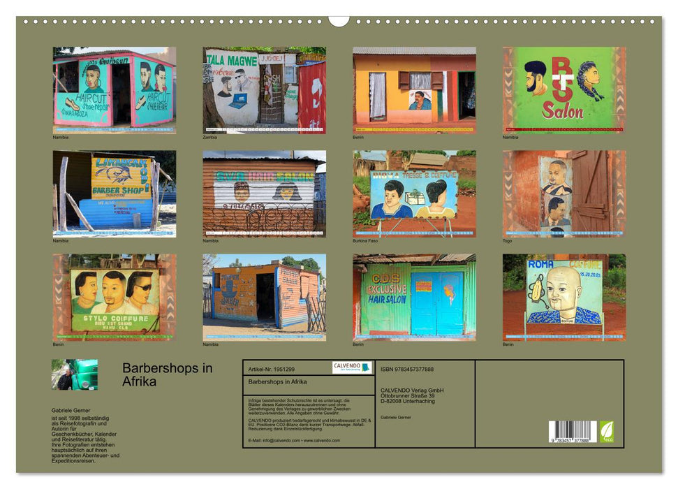 Barbershops in Afrika (CALVENDO Wandkalender 2026)