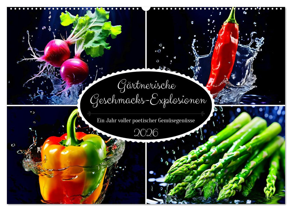 Gärtnerische Geschmacks-Explosionen (CALVENDO Wandkalender 2026)