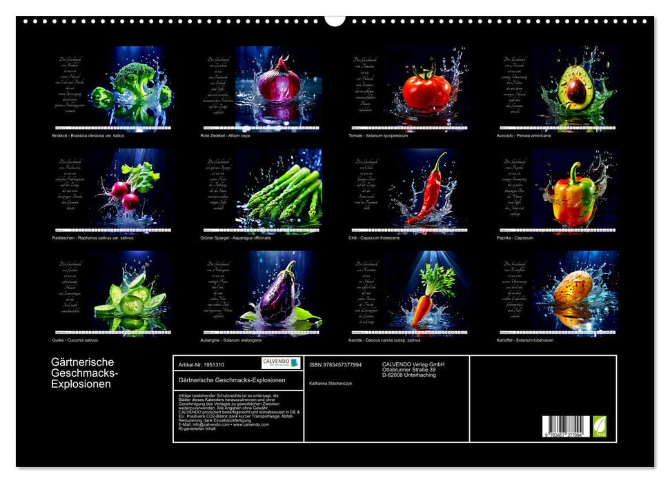 Gärtnerische Geschmacks-Explosionen (CALVENDO Wandkalender 2026)