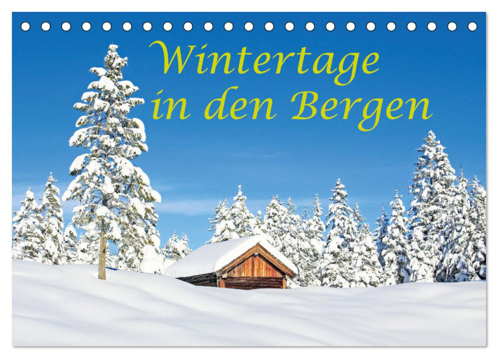 Wintertage in den Bergen (CALVENDO Wandkalender 2026)