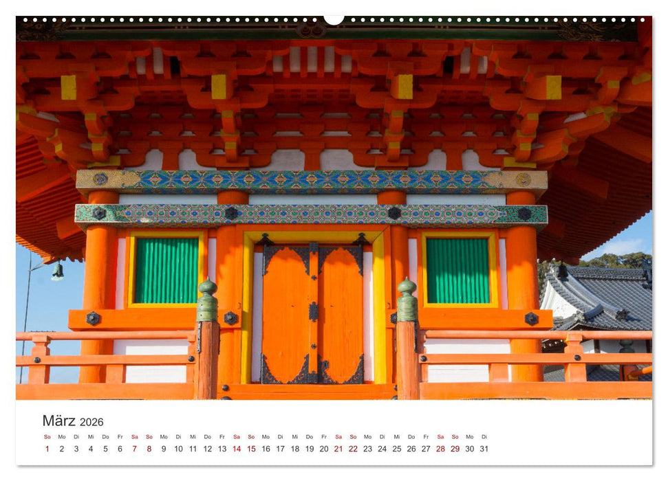 Tempel in Japan (CALVENDO Wandkalender 2026)