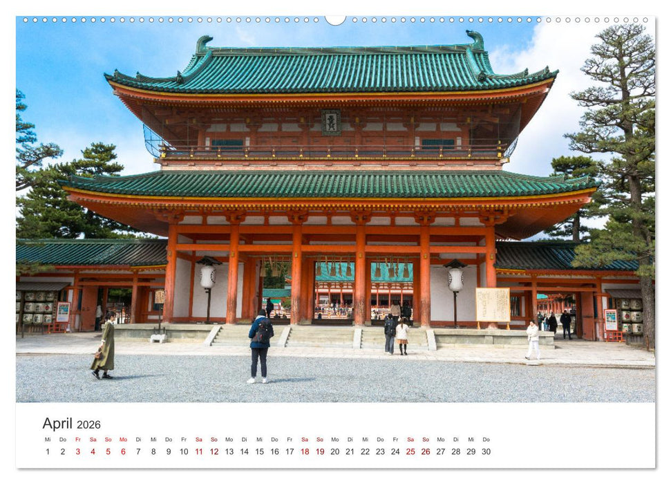 Tempel in Japan (CALVENDO Wandkalender 2026)