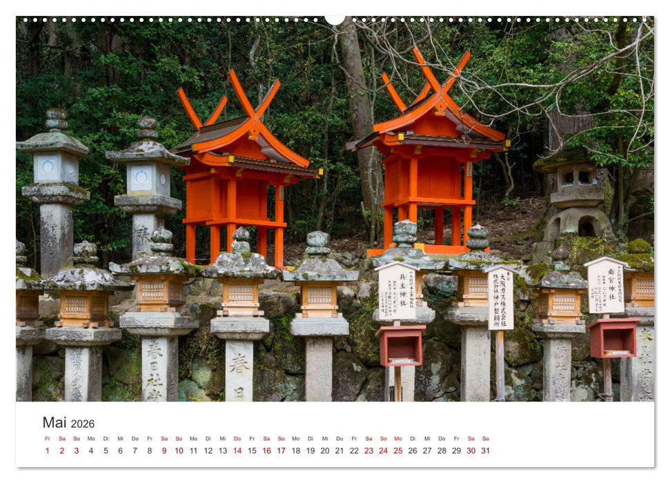 Tempel in Japan (CALVENDO Wandkalender 2026)