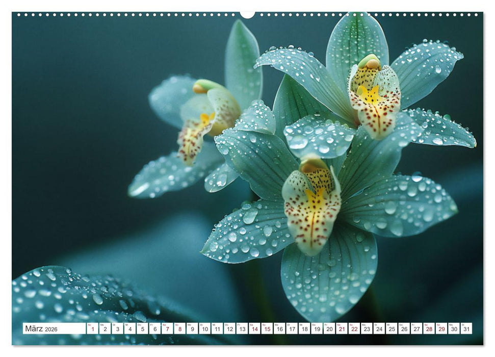 Orchideen - farbenfroh durchs Jahr (CALVENDO Premium Wandkalender 2026)