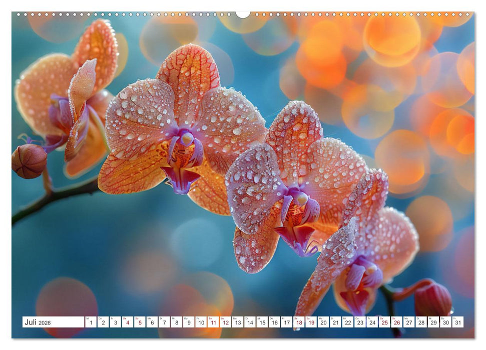 Orchideen - farbenfroh durchs Jahr (CALVENDO Premium Wandkalender 2026)