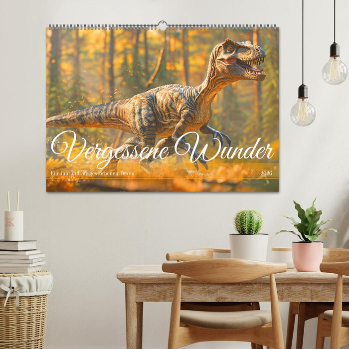 Vergessene Wunder - Ein Jahr mit ausgestorbenen Tieren (CALVENDO Wandkalender 2026)