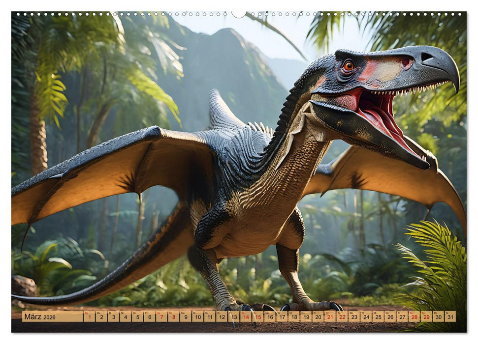 Urzeittiere - Zeitreise in eine vergangene Welt (CALVENDO Wandkalender 2026)