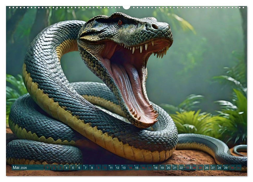 Urzeittiere - Zeitreise in eine vergangene Welt (CALVENDO Wandkalender 2026)