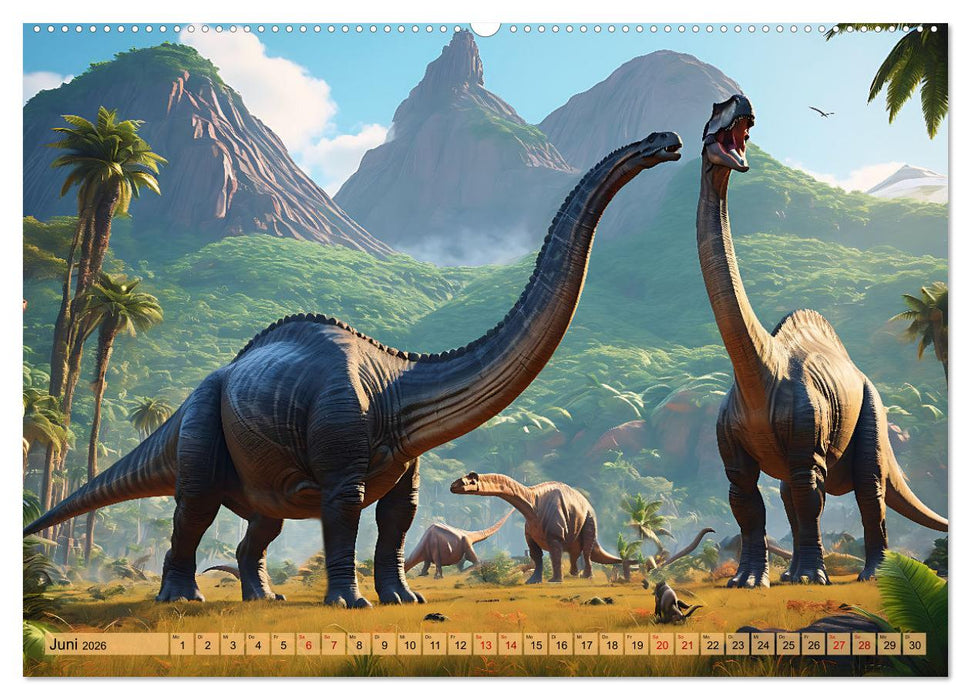 Urzeittiere - Zeitreise in eine vergangene Welt (CALVENDO Wandkalender 2026)