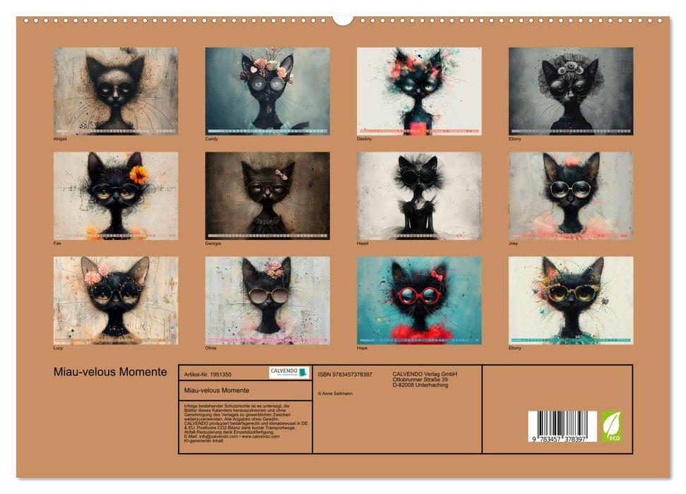 Miau-velous Momente (CALVENDO Premium Wandkalender 2026)