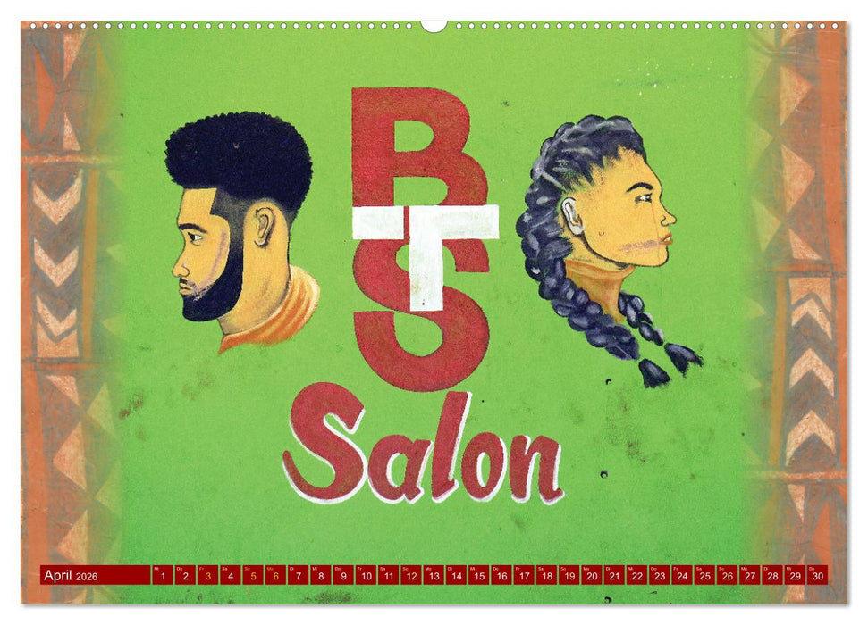 Barbershops in Afrika (CALVENDO Premium Wandkalender 2026)