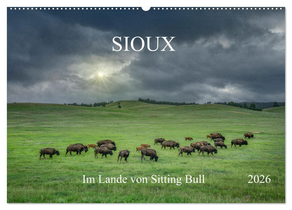 Sioux Im Lande von Sitting Bull (CALVENDO Wandkalender 2026)