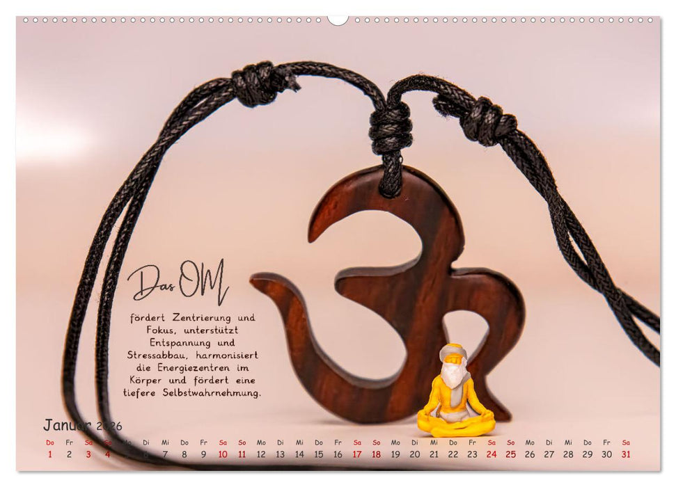 Yoga - Kleine Figur, große Wirkung (CALVENDO Wandkalender 2026)