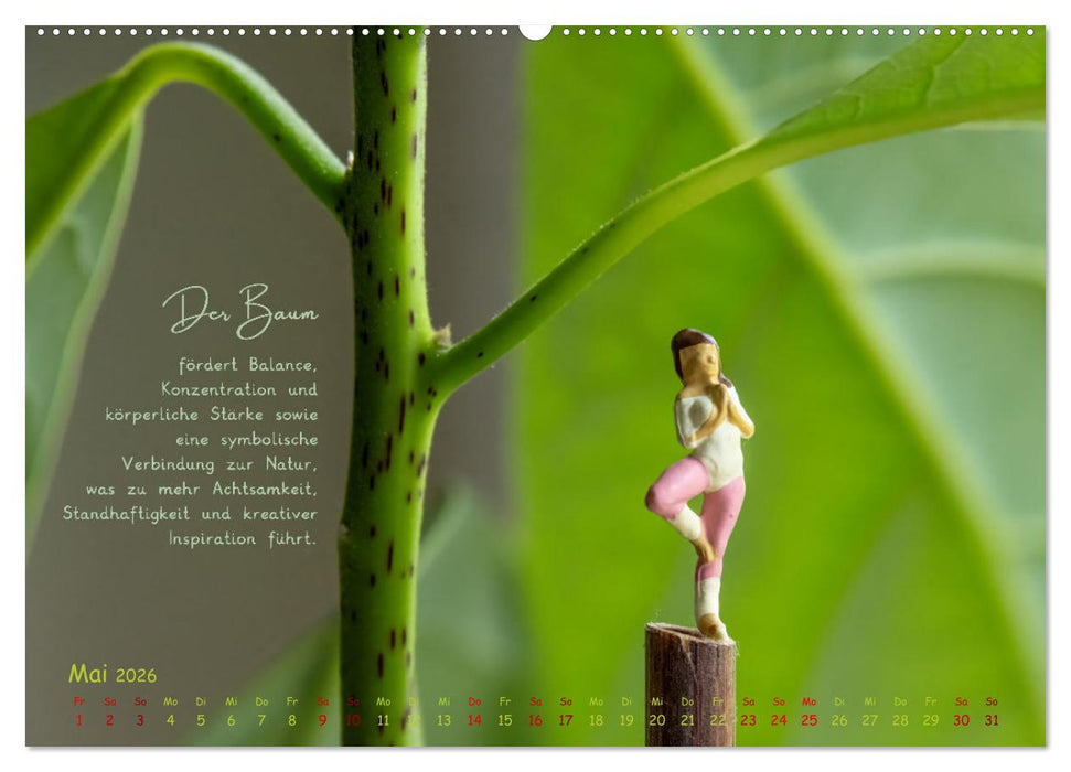 Yoga - Kleine Figur, große Wirkung (CALVENDO Wandkalender 2026)
