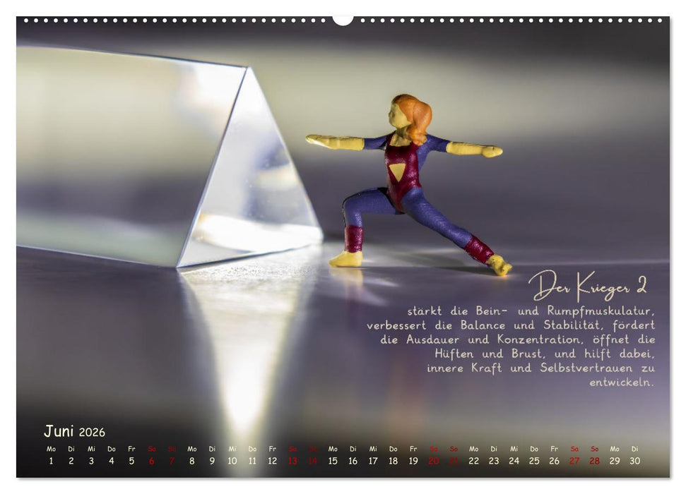 Yoga - Kleine Figur, große Wirkung (CALVENDO Wandkalender 2026)