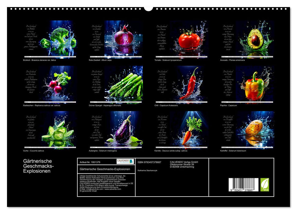 Gärtnerische Geschmacks-Explosionen (CALVENDO Premium Wandkalender 2026)