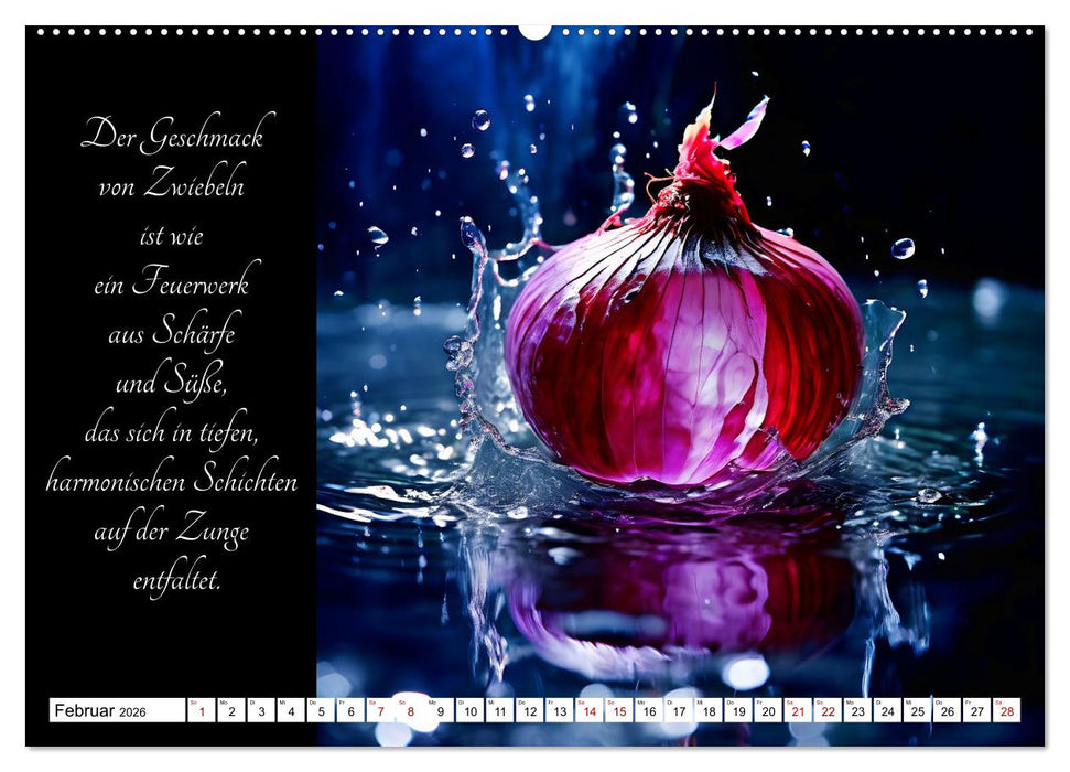 Gärtnerische Geschmacks-Explosionen (CALVENDO Premium Wandkalender 2026)