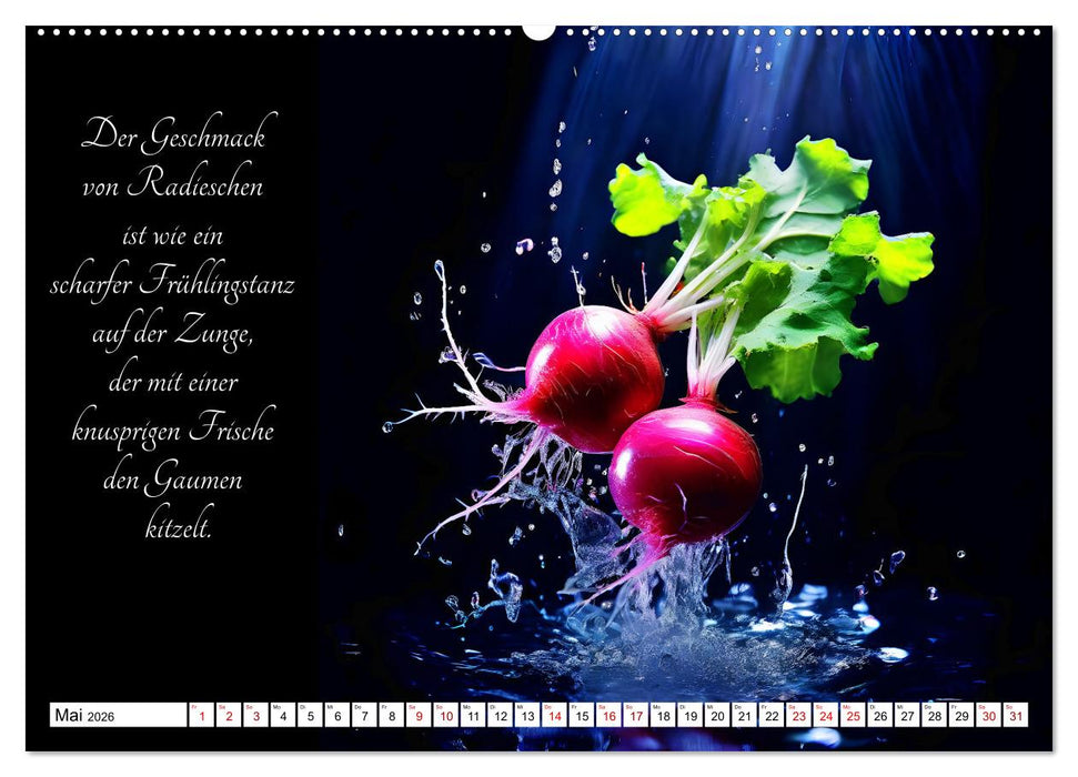 Gärtnerische Geschmacks-Explosionen (CALVENDO Premium Wandkalender 2026)