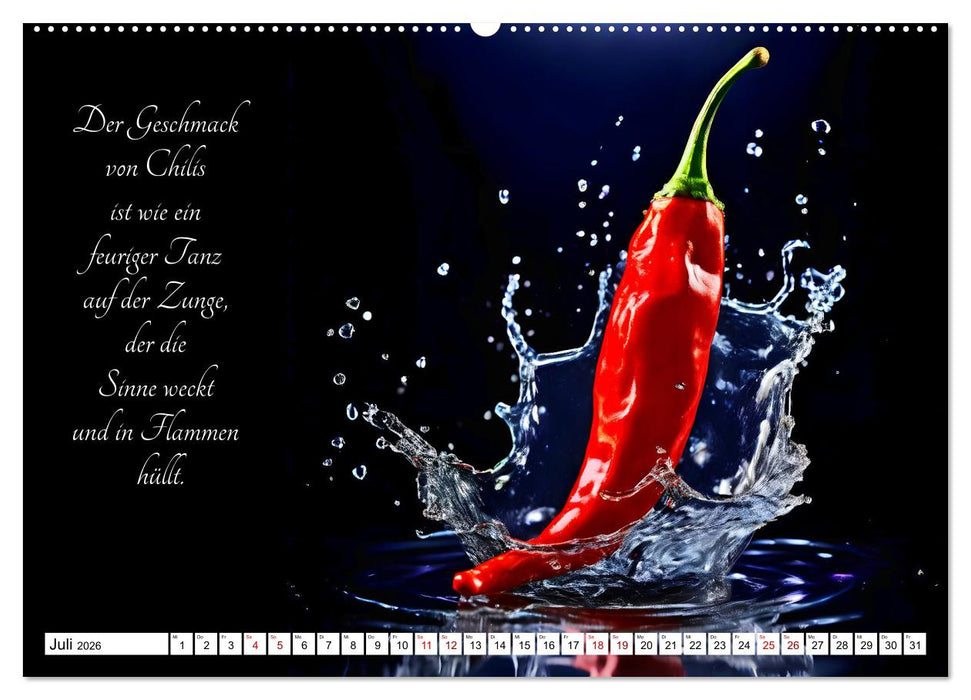 Gärtnerische Geschmacks-Explosionen (CALVENDO Premium Wandkalender 2026)