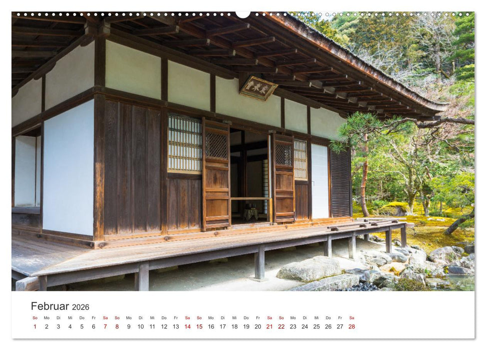 Tempel in Japan (CALVENDO Premium Wandkalender 2026)
