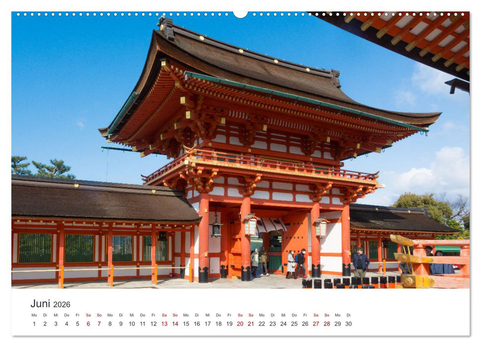 Tempel in Japan (CALVENDO Premium Wandkalender 2026)