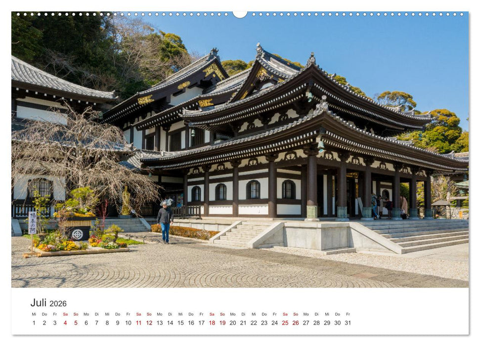 Tempel in Japan (CALVENDO Premium Wandkalender 2026)