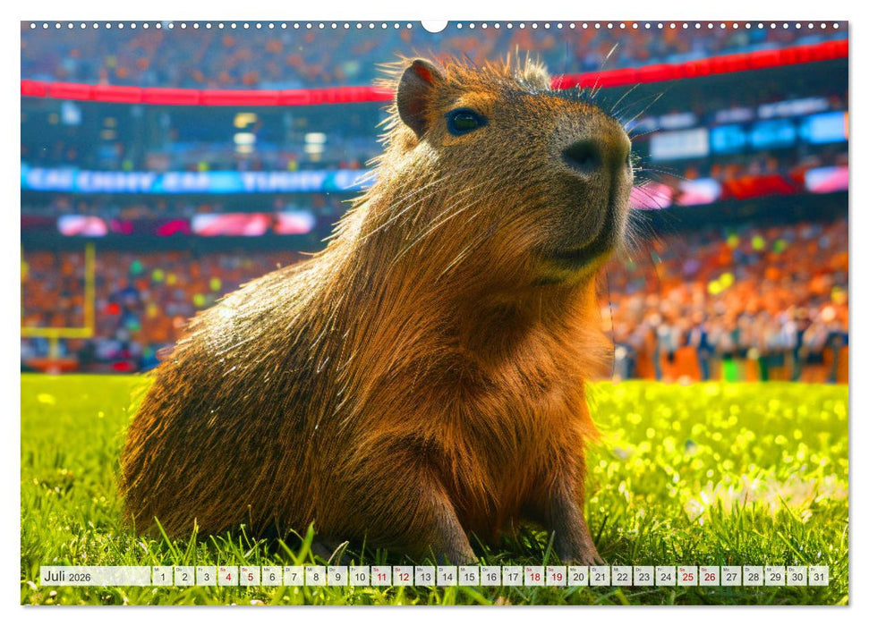 Capybaras im Alltag - Ein Jahr voller Abenteuer (CALVENDO Premium Wandkalender 2026)