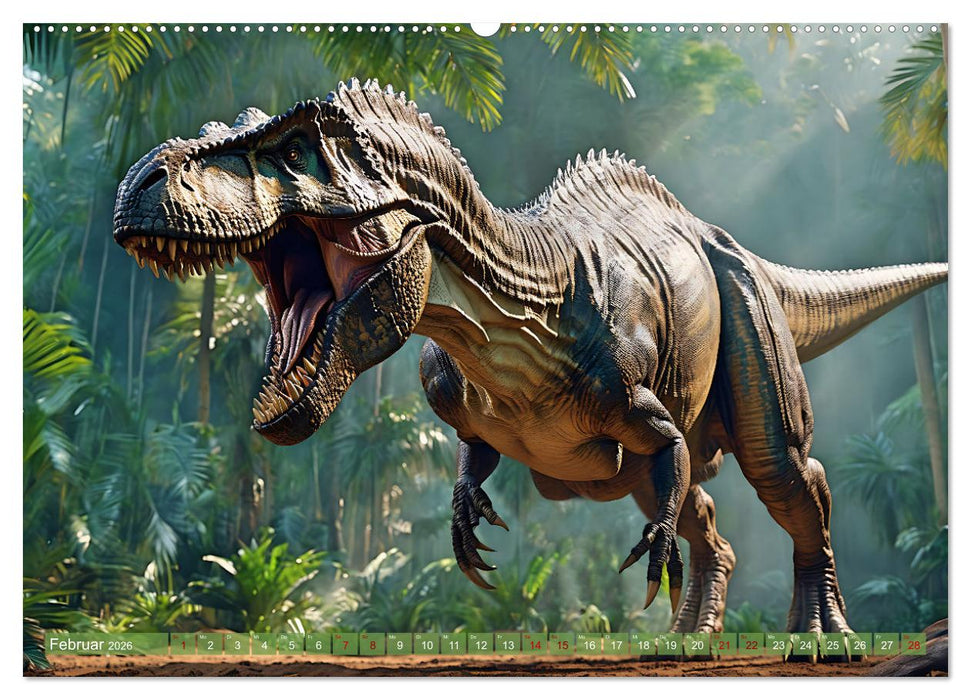 Urzeittiere - Zeitreise in eine vergangene Welt (CALVENDO Premium Wandkalender 2026)
